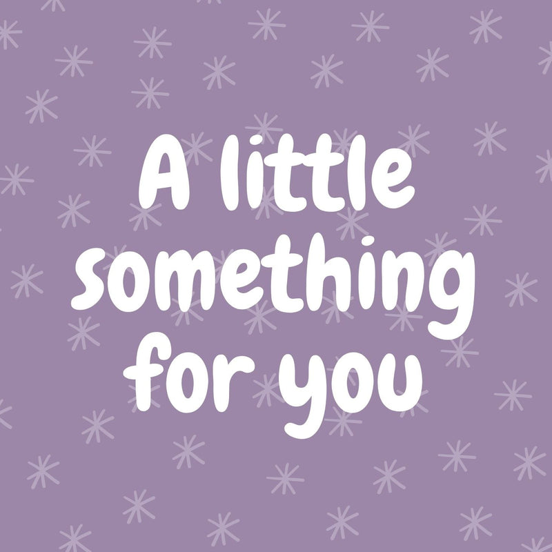 A little something for you Gift Postcard 12cm Square