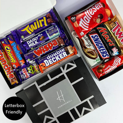 Coffret cadeau en boîte aux lettres avec chocolats Cadbury