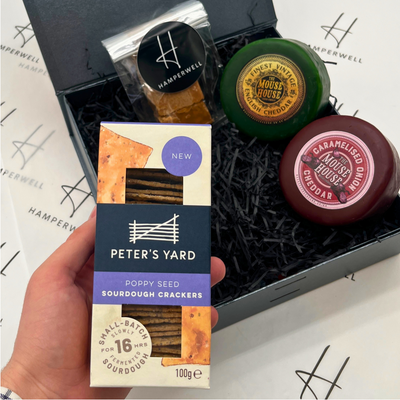 Cheese and Crackers Hamper With Port 5