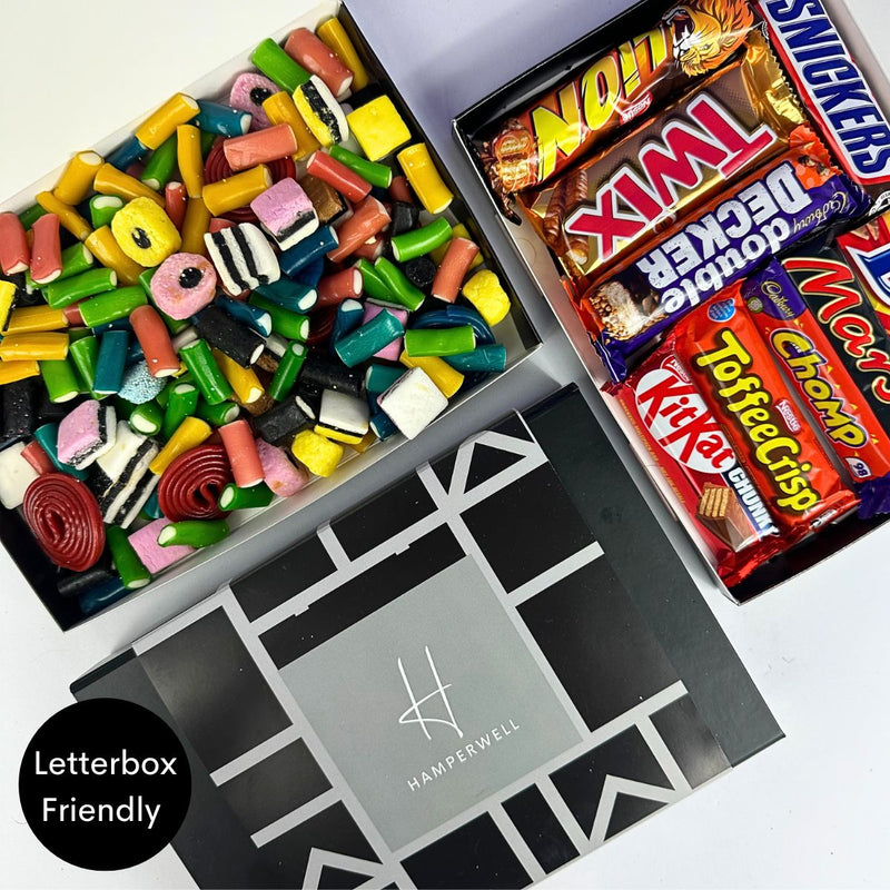 Sélection de réglisse Pick N Mix Sweets Coffret cadeau boîte aux lettres