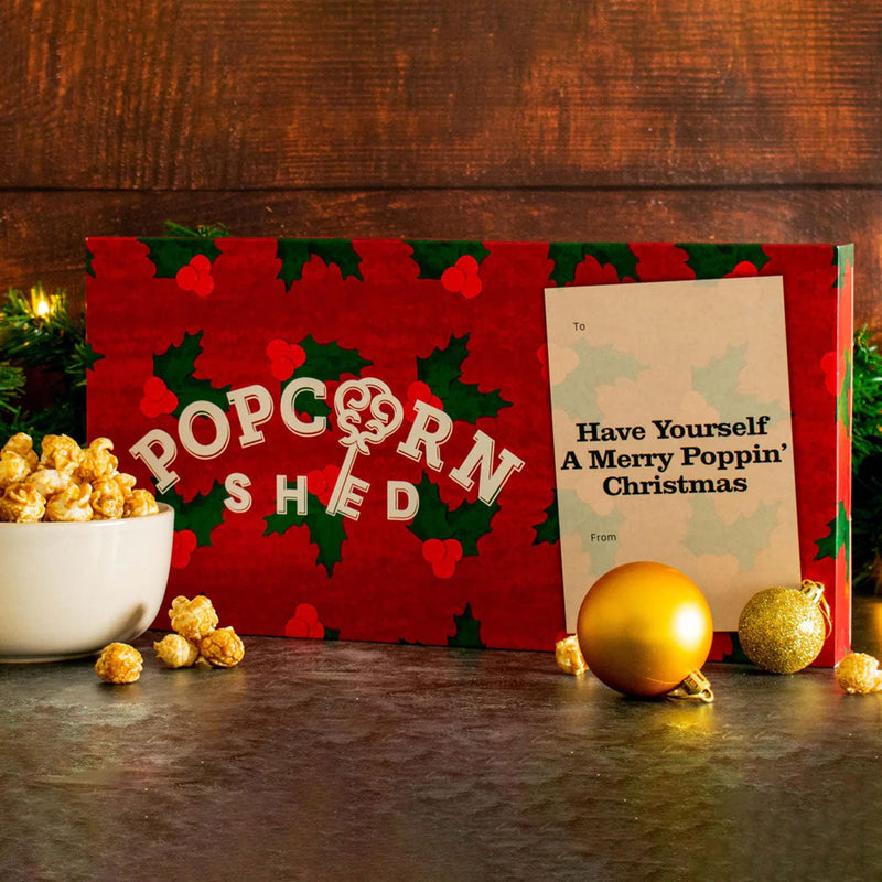 Coffret cadeau Popcorn Shed dans une boîte aux lettres