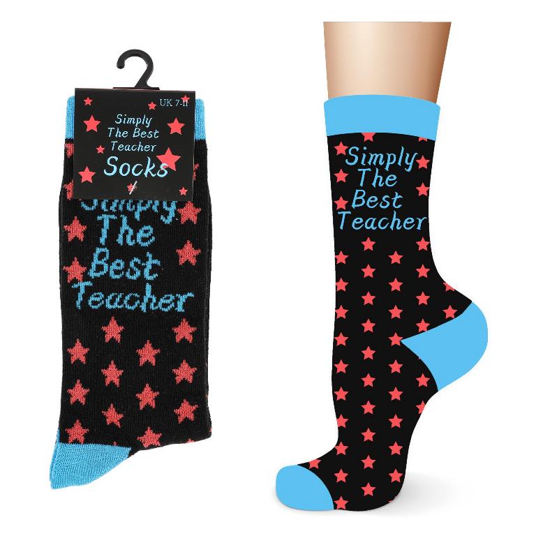 Simply The Best Teacher Mens Socks