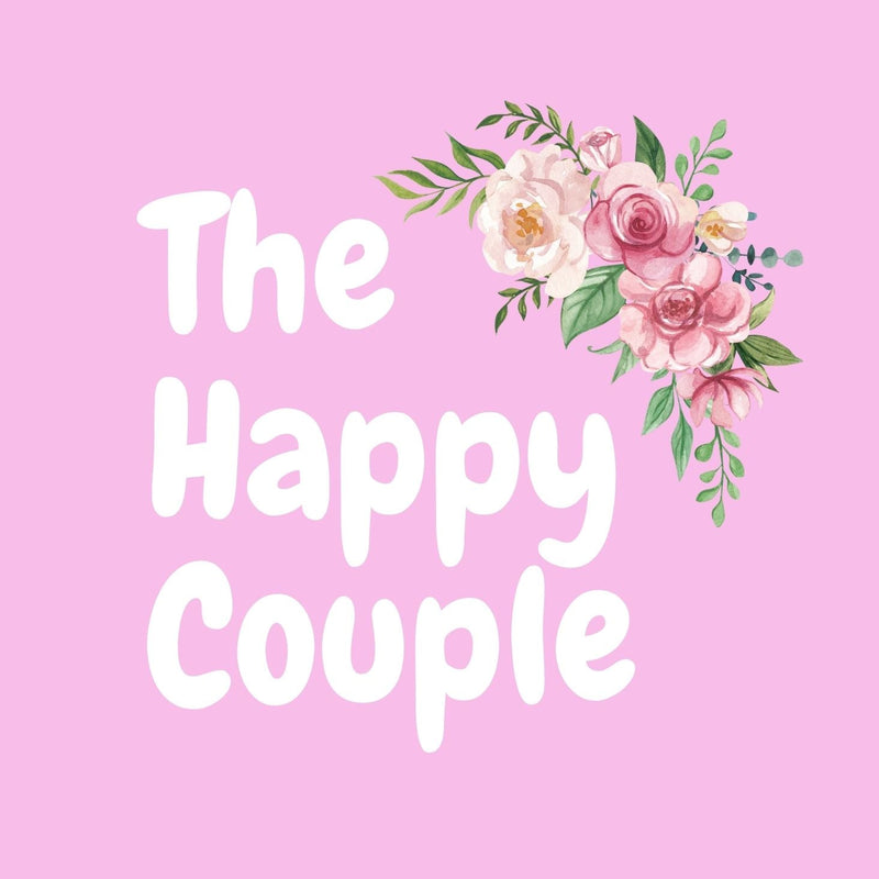 The Happy Couple Pink Gift Postcard 12cm Square