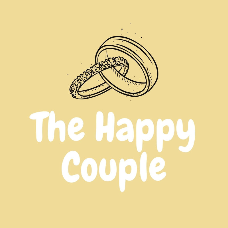 The Happy Couple Yellow Gift Postcard 12cm Square