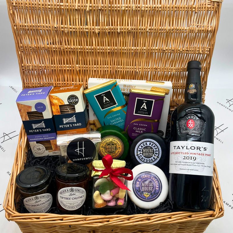 The Classic Food Hamper with Port