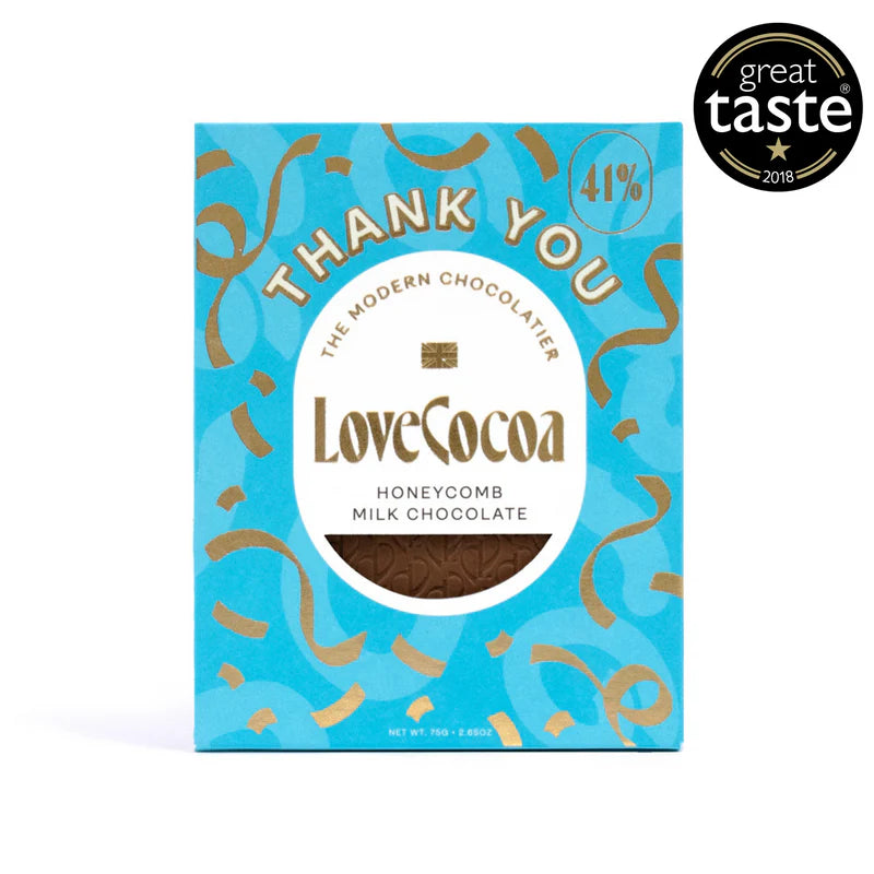 Love Cocoa Thank You Honeycomb Milk Chocolate